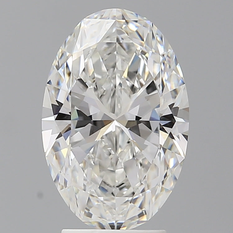 3.50 Carat Oval Shaped, Ideal Cut, F Color, VVS2 Clarity, IGI Certified Lab Grown Diamond