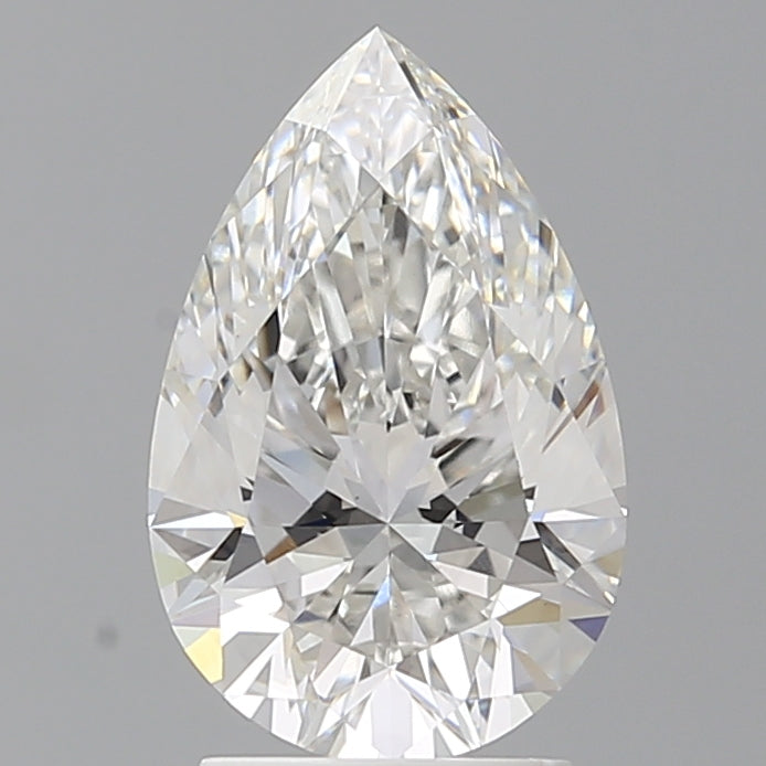2.55 Carat Pear Shaped, Ideal Cut, E Color, VS1 Clarity, IGI Certified Lab Grown Diamond
