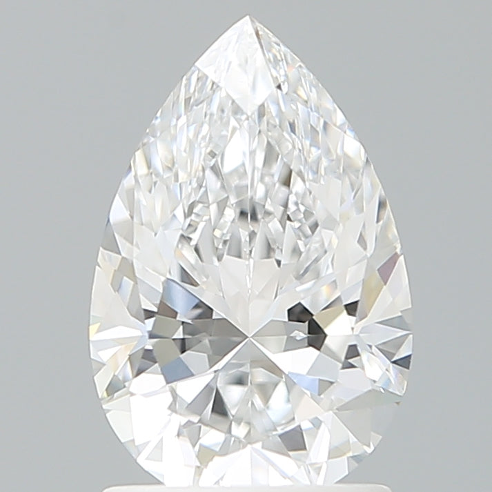 1.59 Carat Pear Shaped, Ideal Cut, D Color, VVS2 Clarity, IGI Certified Lab Grown Diamond