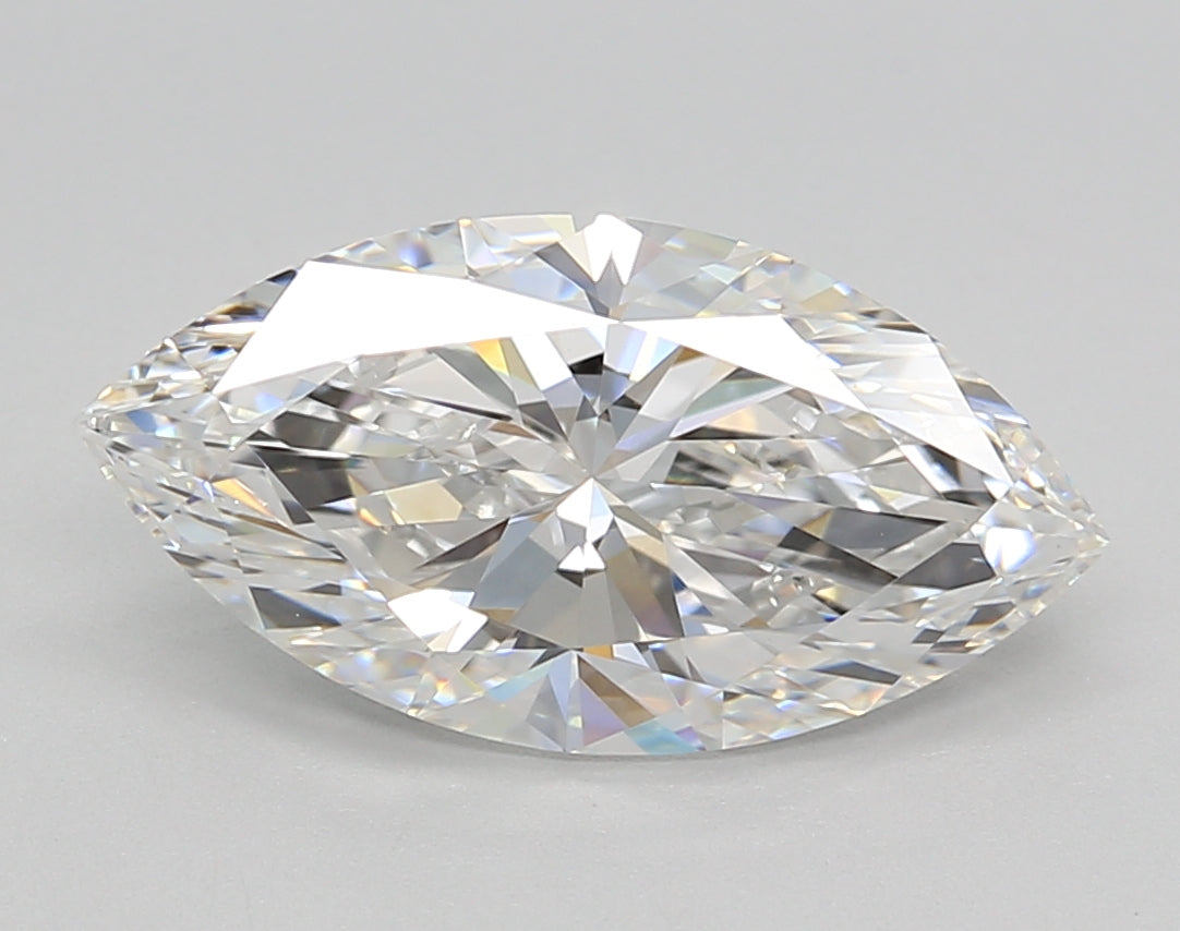 3.02 Carat Marquise Shaped, Excellent Cut, E Color, VVS2 Clarity, IGI Certified Lab Grown Diamond