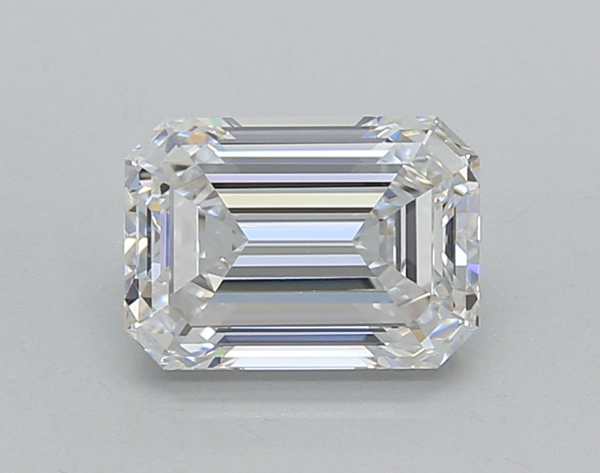 1.52 Carat Emerald Shaped, Very Good Cut, D Color, VVS2 Clarity, IGI Certified Lab Grown Diamond
