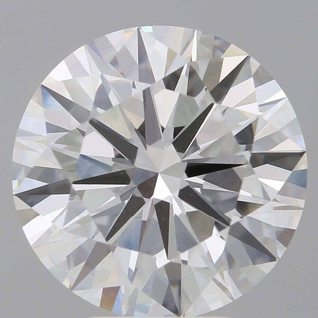 6.09 Carat Round Shaped, Ideal Cut, E Color, VVS2 Clarity, IGI Certified Lab Grown Diamond