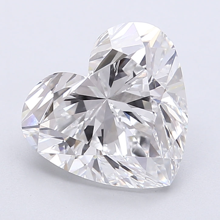 3.23 Carat Heart Shaped, Very Good Cut, D Color, VVS2 Clarity, IGI Certified Lab Grown Diamond