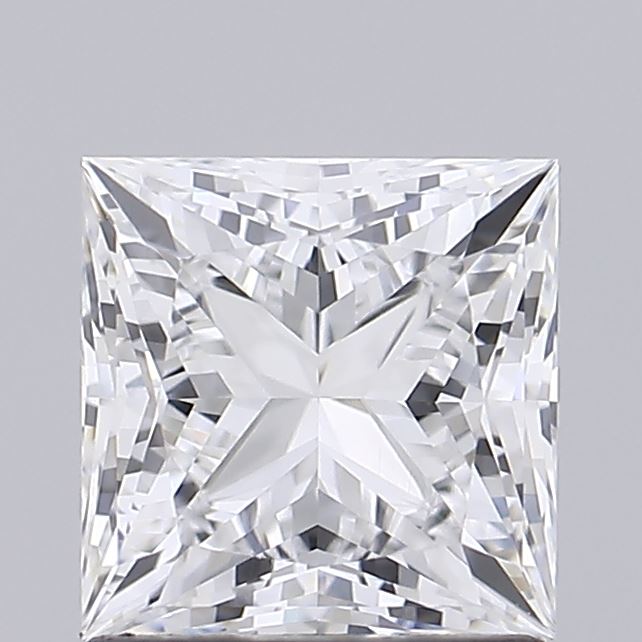 1.53 Carat Princess Shaped, Ideal Cut, D Color, VVS1 Clarity, IGI Certified Lab Grown Diamond