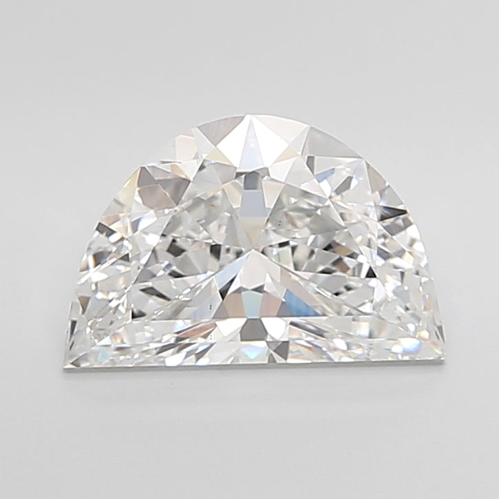 3.03 Carat Half Moon Shaped, Very Good Cut, D Color, VS1 Clarity, IGI Certified Lab Grown Diamond