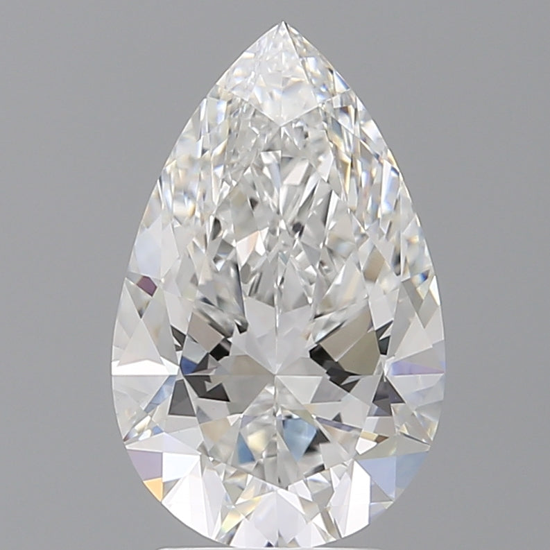 3.58 Carat Pear Shaped, Ideal Cut, E Color, VVS2 Clarity, IGI Certified Lab Grown Diamond
