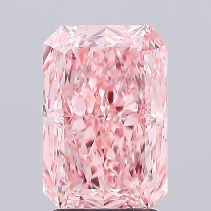 2.54 Carat Radiant Shaped, Ideal Cut, VS1 Clarity, IGI Certified Lab Grown Diamond