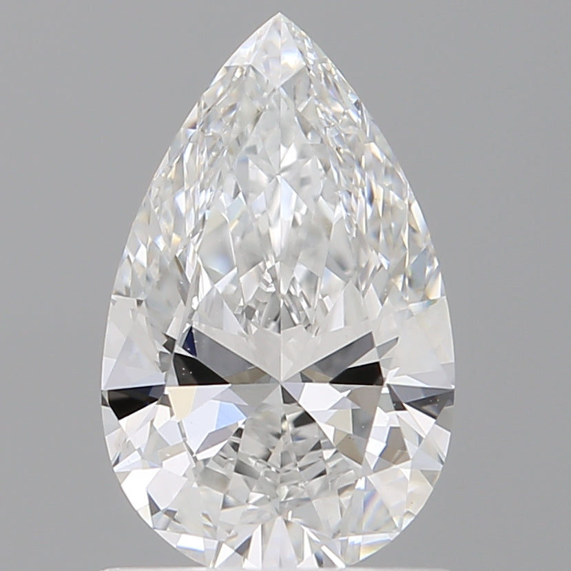 1.09 Carat Pear Shaped, Excellent Cut, E Color, VVS2 Clarity, IGI Certified Lab Grown Diamond