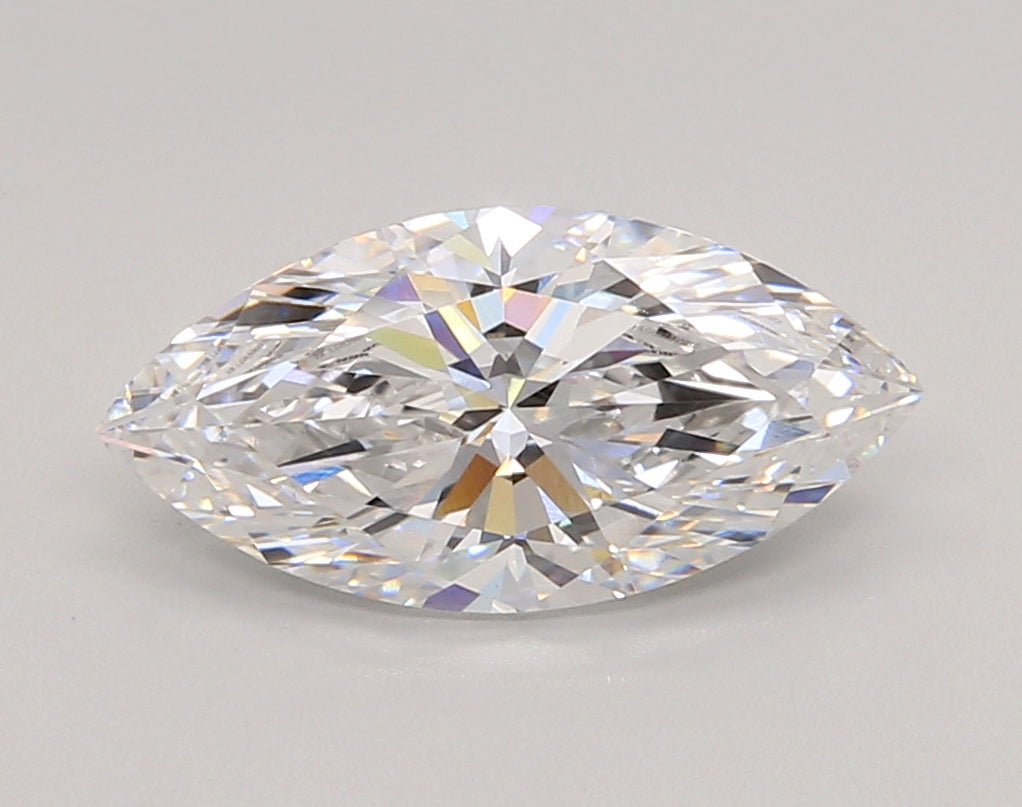 2.40 Carat Marquise Shaped, Ideal Cut, E Color, VVS2 Clarity, IGI Certified Lab Grown Diamond
