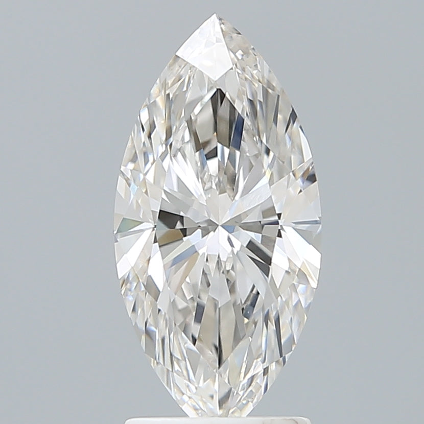 2.18 Carat Marquise Shaped, Ideal Cut, F Color, VVS2 Clarity, IGI Certified Lab Grown Diamond
