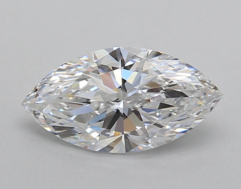 1.01 Carat Marquise Shaped, Excellent Cut, D Color, VVS2 Clarity, IGI Certified Lab Grown Diamond