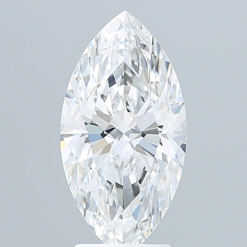 3.10 Carat Marquise Shaped, Ideal Cut, E Color, VVS2 Clarity, IGI Certified Lab Grown Diamond