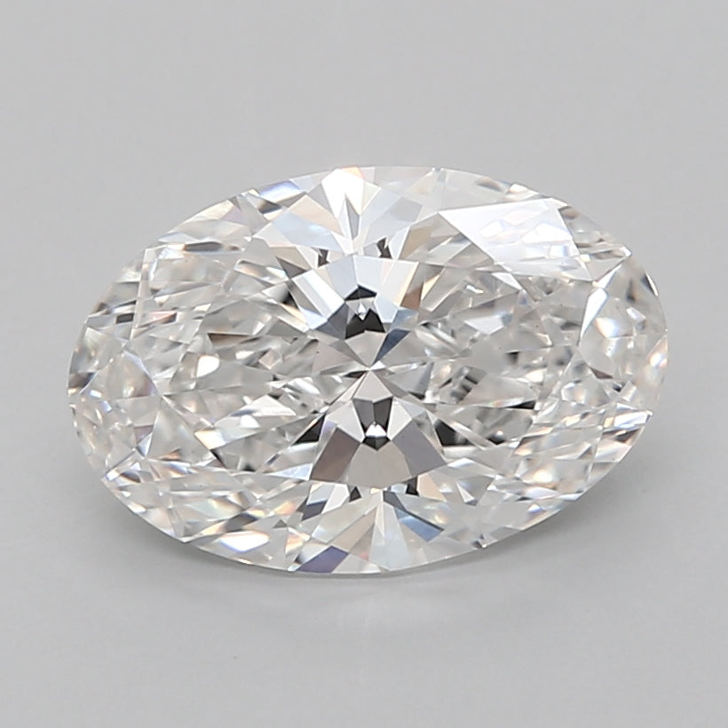3.03 Carat Oval Shaped, Ideal Cut, E Color, VVS2 Clarity, IGI Certified Lab Grown Diamond