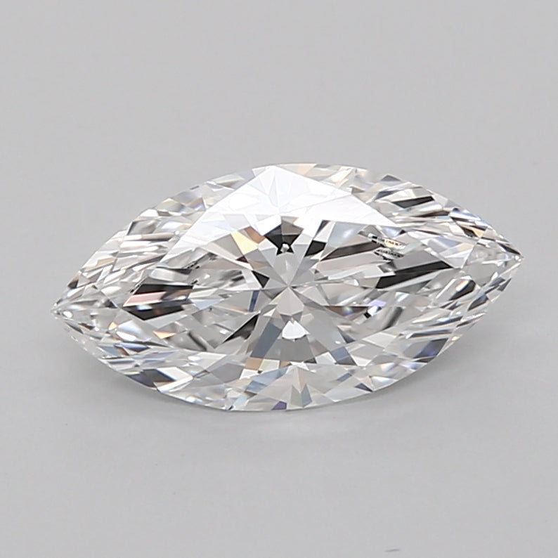 1.55 Carat Marquise Shaped, Ideal Cut, D Color, VVS2 Clarity, IGI Certified Lab Grown Diamond