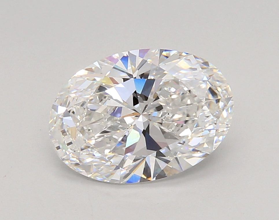 2.06 Carat Oval Shaped, Ideal Cut, E Color, VVS1 Clarity, IGI Certified Lab Grown Diamond
