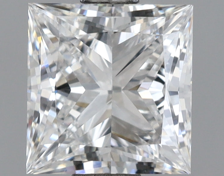 1.41 Carat Princess Shaped, Ideal Cut, D Color, VVS2 Clarity, IGI Certified Lab Grown Diamond
