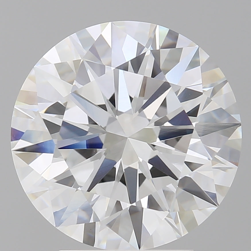 4.04 Carat Round Shaped, Ideal Cut, E Color, VVS2 Clarity, IGI Certified Lab Grown Diamond