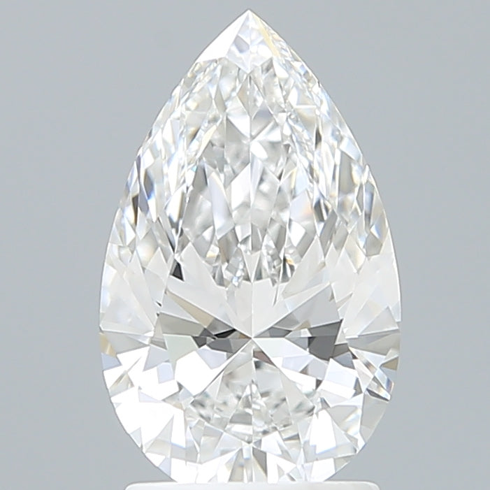 2.03 Carat Pear Shaped, Ideal Cut, E Color, VVS2 Clarity, IGI Certified Lab Grown Diamond
