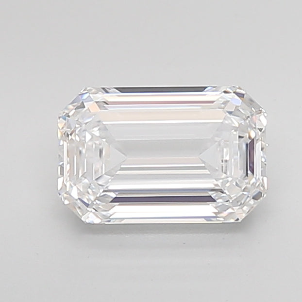 2.07 Carat Emerald Shaped, Ideal Cut, D Color, IF Clarity, IGI Certified Lab Grown Diamond