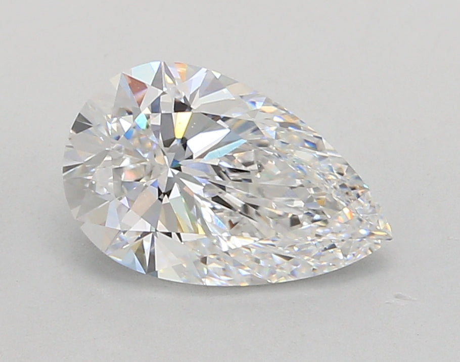 2.04 Carat Pear Shaped, Ideal Cut, D Color, VVS1 Clarity, IGI Certified Lab Grown Diamond