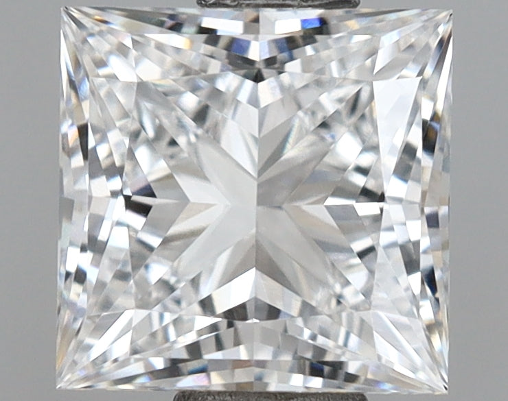 1.08 Carat Princess Shaped, Ideal Cut, D Color, VVS1 Clarity, IGI Certified Lab Grown Diamond