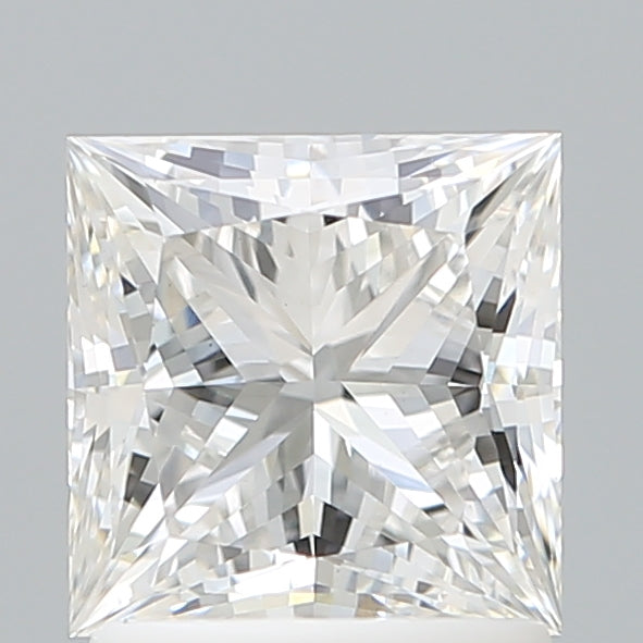1.58 Carat Princess Shaped, Ideal Cut, F Color, VVS2 Clarity, IGI Certified Lab Grown Diamond