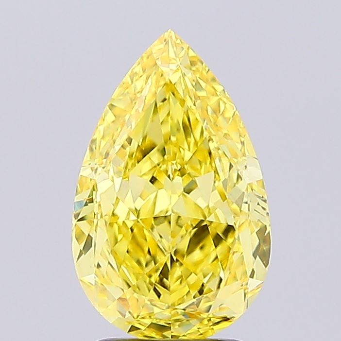 3.02 Carat Pear Shaped, Excellent Cut, VVS2 Clarity, IGI Certified Lab Grown Diamond