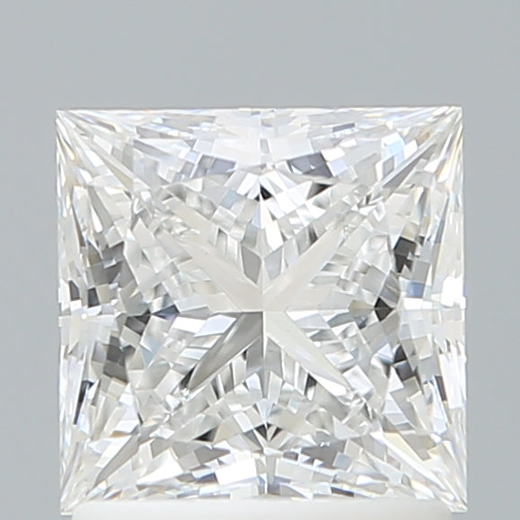 1.55 Carat Princess Shaped, Ideal Cut, D Color, VVS2 Clarity, IGI Certified Lab Grown Diamond