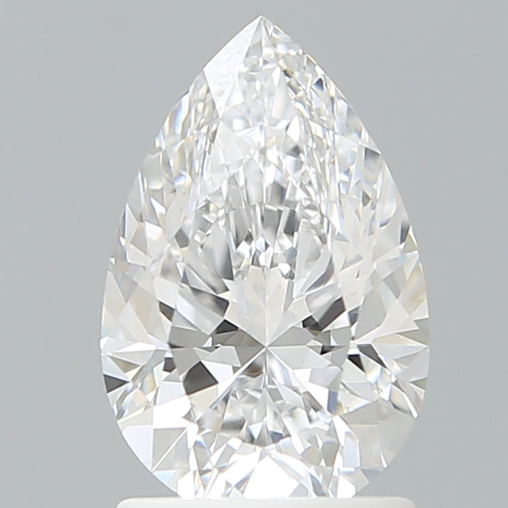 1.58 Carat Pear Shaped, Excellent Cut, D Color, VVS2 Clarity, IGI Certified Lab Grown Diamond