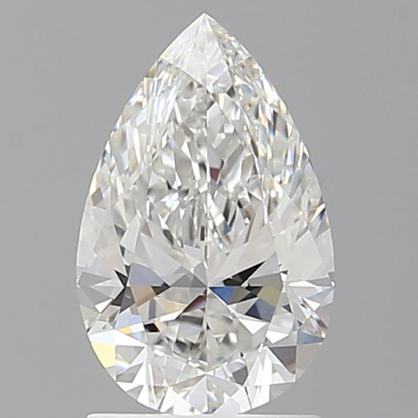 1.55 Carat Pear Shaped, Ideal Cut, F Color, VVS2 Clarity, IGI Certified Lab Grown Diamond