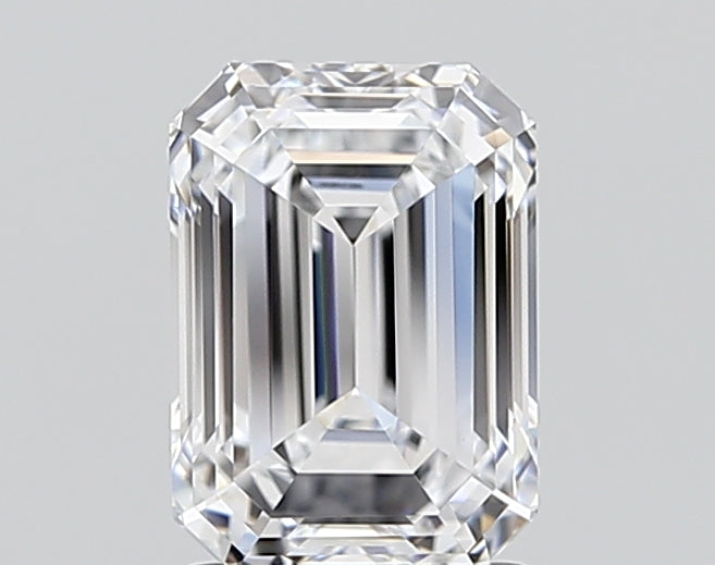 1.86 Carat Emerald Shaped, Ideal Cut, D Color, VVS2 Clarity, IGI Certified Lab Grown Diamond