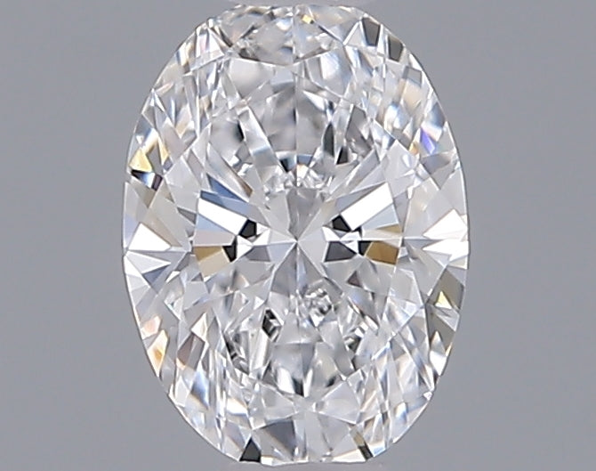 0.53 Carat Oval Shaped, Ideal Cut, D Color, VVS2 Clarity, IGI Certified Lab Grown Diamond