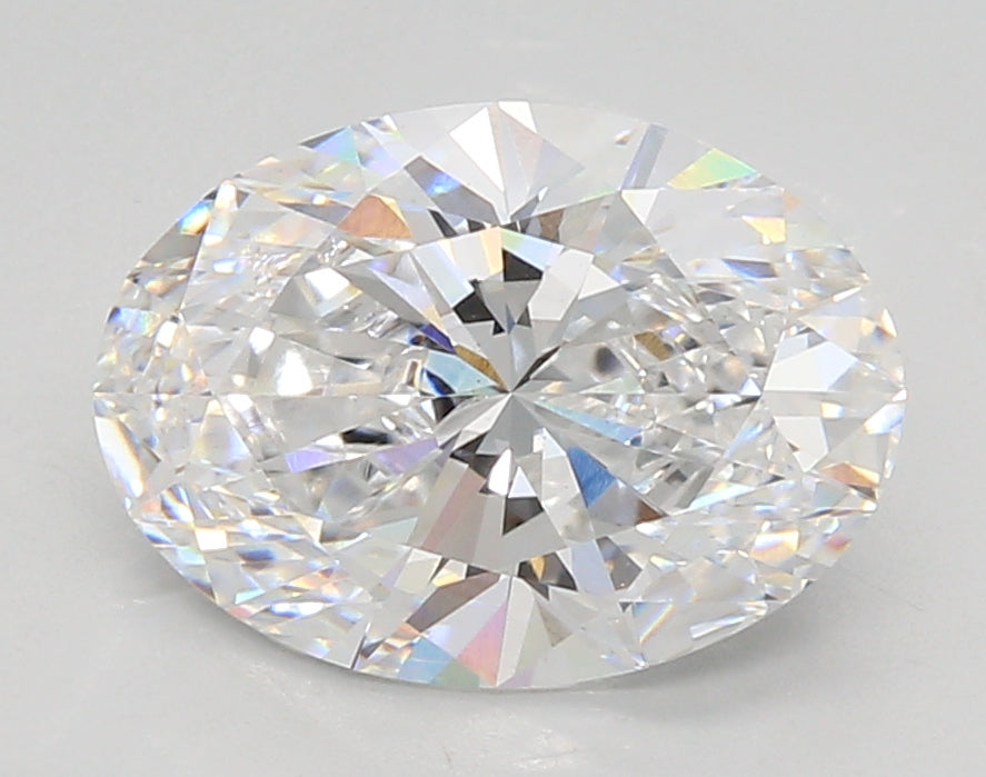 3.04 Carat Oval Shaped, Ideal Cut, D Color, VS1 Clarity, GIA Certified Lab Grown Diamond