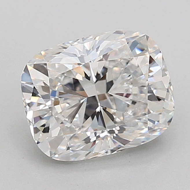 2.09 Carat Cushion Shaped, Ideal Cut, D Color, IF Clarity, IGI Certified Lab Grown Diamond