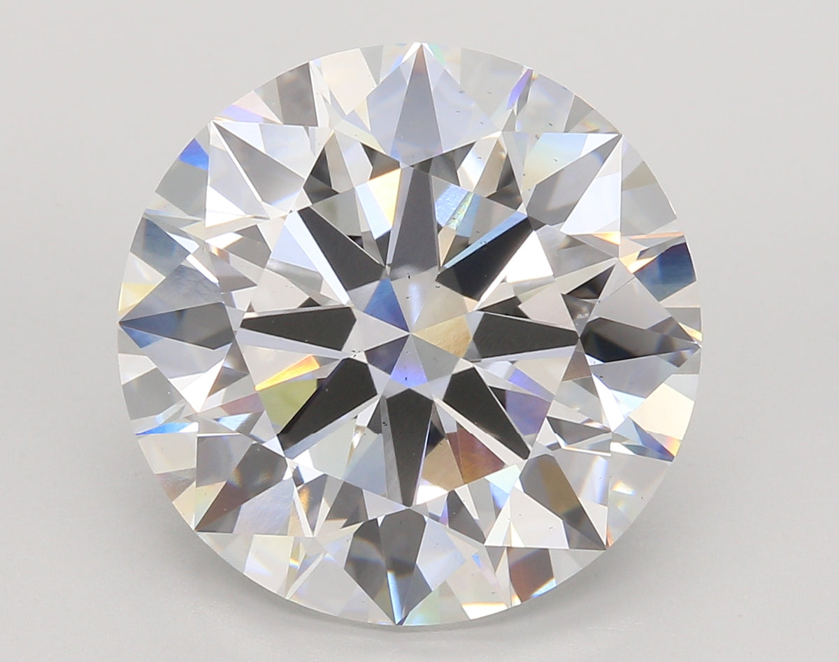 13.09 Carat Round Shaped, Ideal Cut, E Color, VS2 Clarity, IGI Certified Lab Grown Diamond