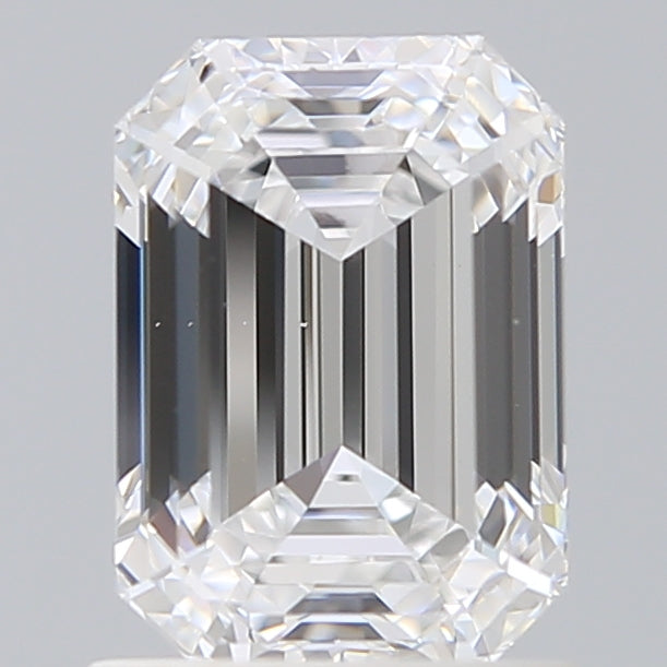 1.51 Carat Emerald Shaped, Ideal Cut, D Color, VS1 Clarity, IGI Certified Lab Grown Diamond