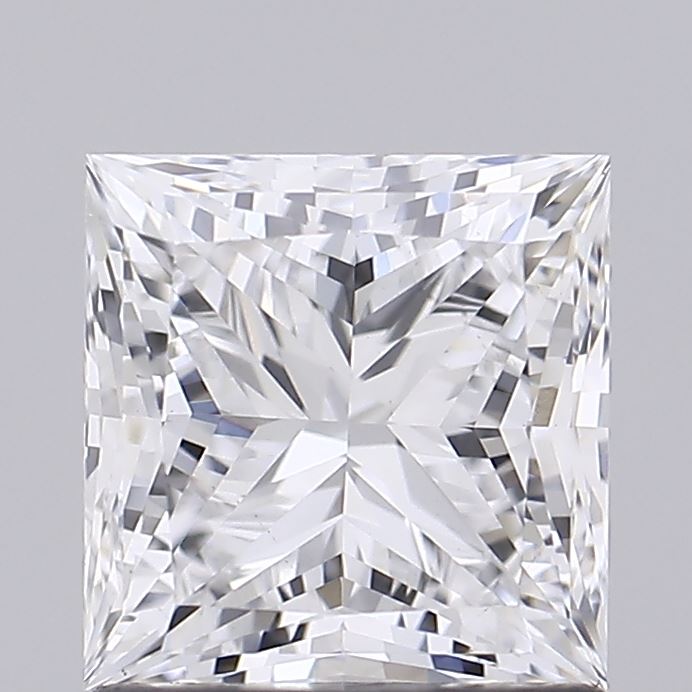 1.51 Carat Princess Shaped, Ideal Cut, D Color, VVS2 Clarity, IGI Certified Lab Grown Diamond