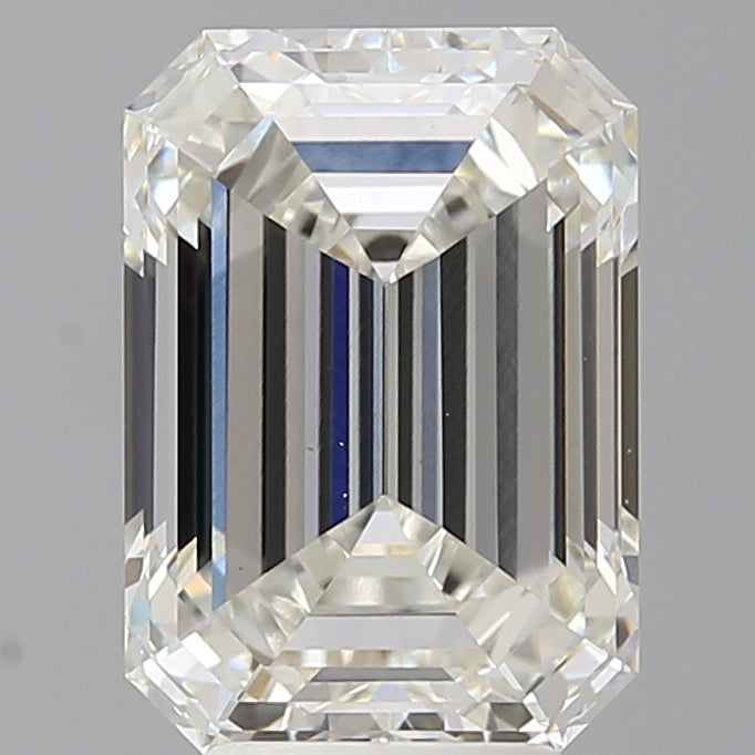 5.09 Carat Emerald Shaped, Ideal Cut, G Color, VVS2 Clarity, IGI Certified Lab Grown Diamond