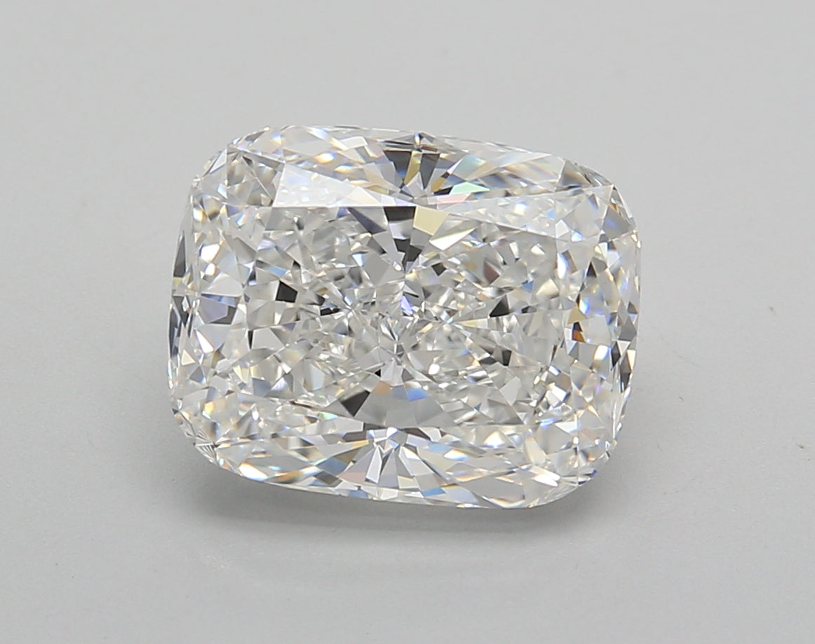 4.02 Carat Elongated Cushion Shaped, Excellent Cut, E Color, VVS2 Clarity, IGI Certified Lab Grown Diamond
