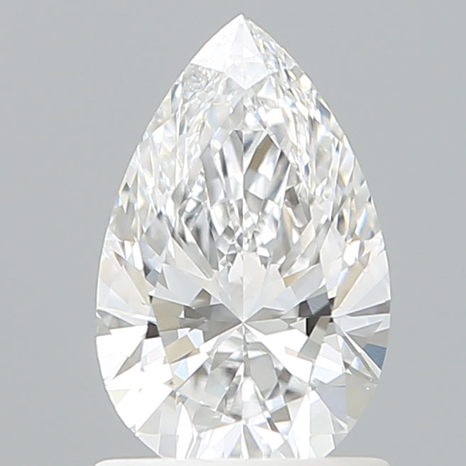 1.10 Carat Pear Shaped, Ideal Cut, D Color, VVS2 Clarity, IGI Certified Lab Grown Diamond