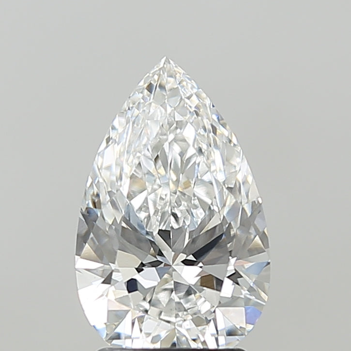 2.04 Carat Pear Shaped, Ideal Cut, E Color, VS1 Clarity, IGI Certified Lab Grown Diamond