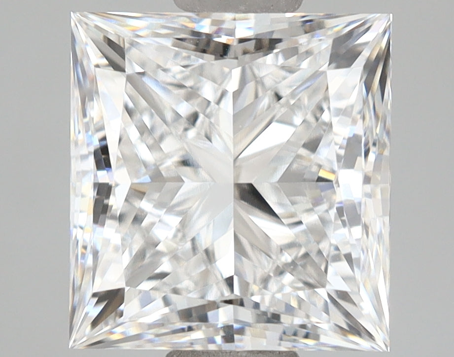 2.54 Carat Princess Shaped, Ideal Cut, D Color, VVS1 Clarity, IGI Certified Lab Grown Diamond