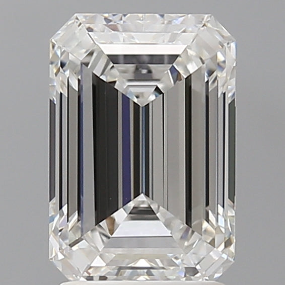 2.59 Carat Emerald Shaped, Ideal Cut, E Color, VVS2 Clarity, IGI Certified Lab Grown Diamond