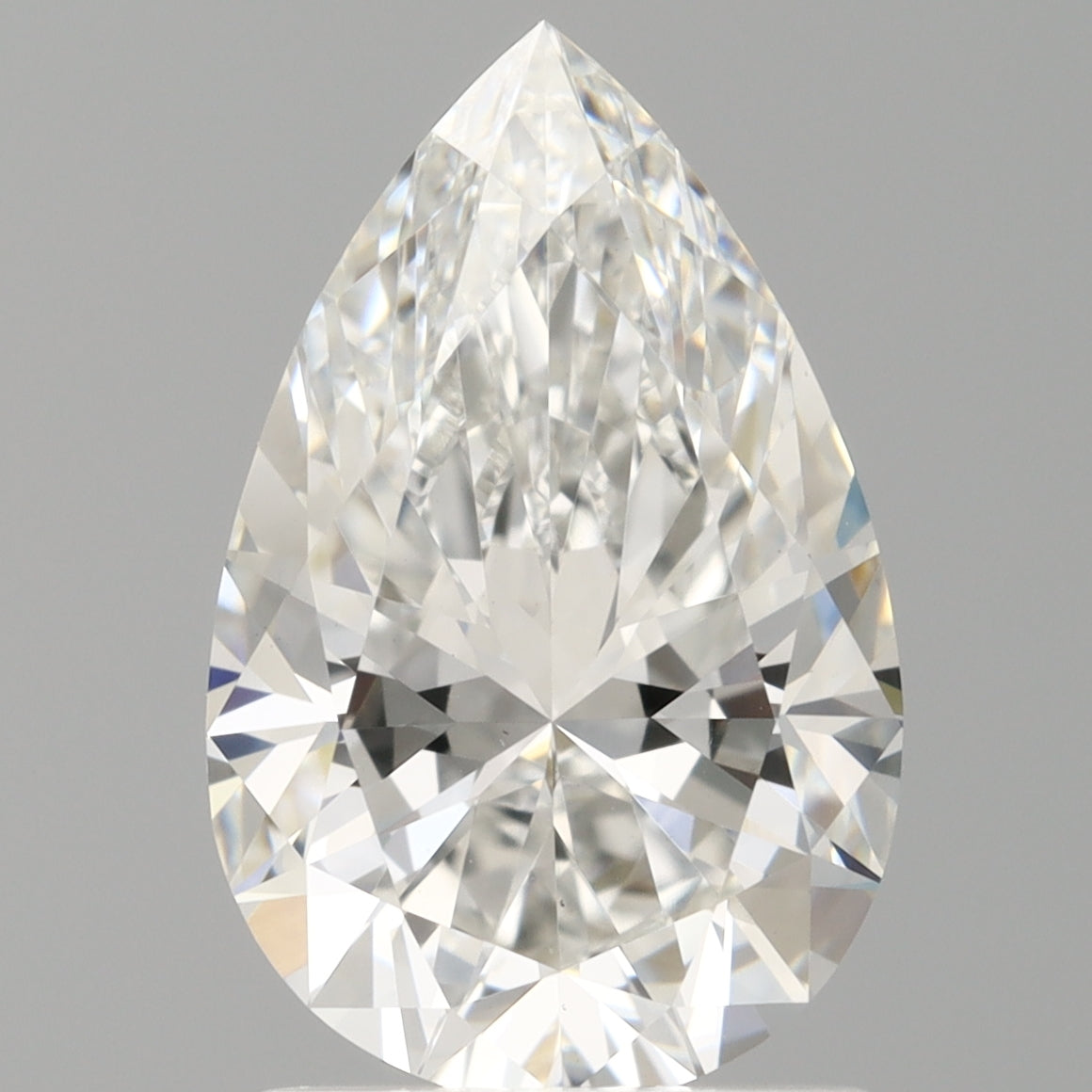 1.59 Carat Pear Shaped, Ideal Cut, E Color, VS1 Clarity, IGI Certified Lab Grown Diamond