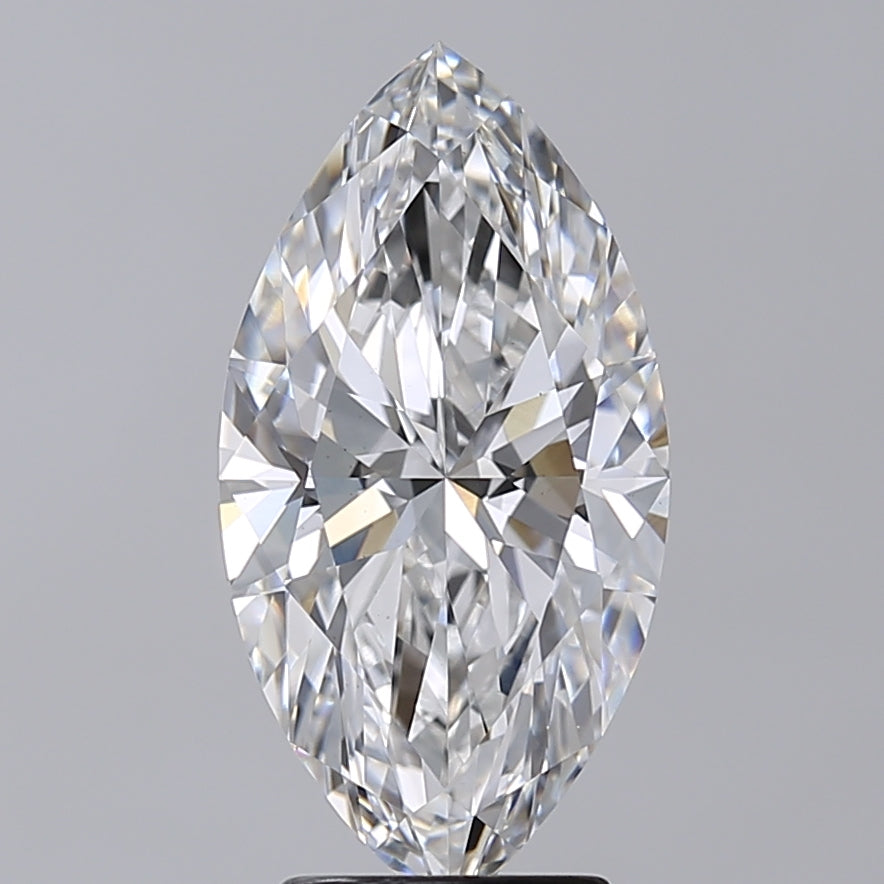 3.52 Carat Marquise Shaped, Excellent Cut, E Color, VS1 Clarity, IGI Certified Lab Grown Diamond