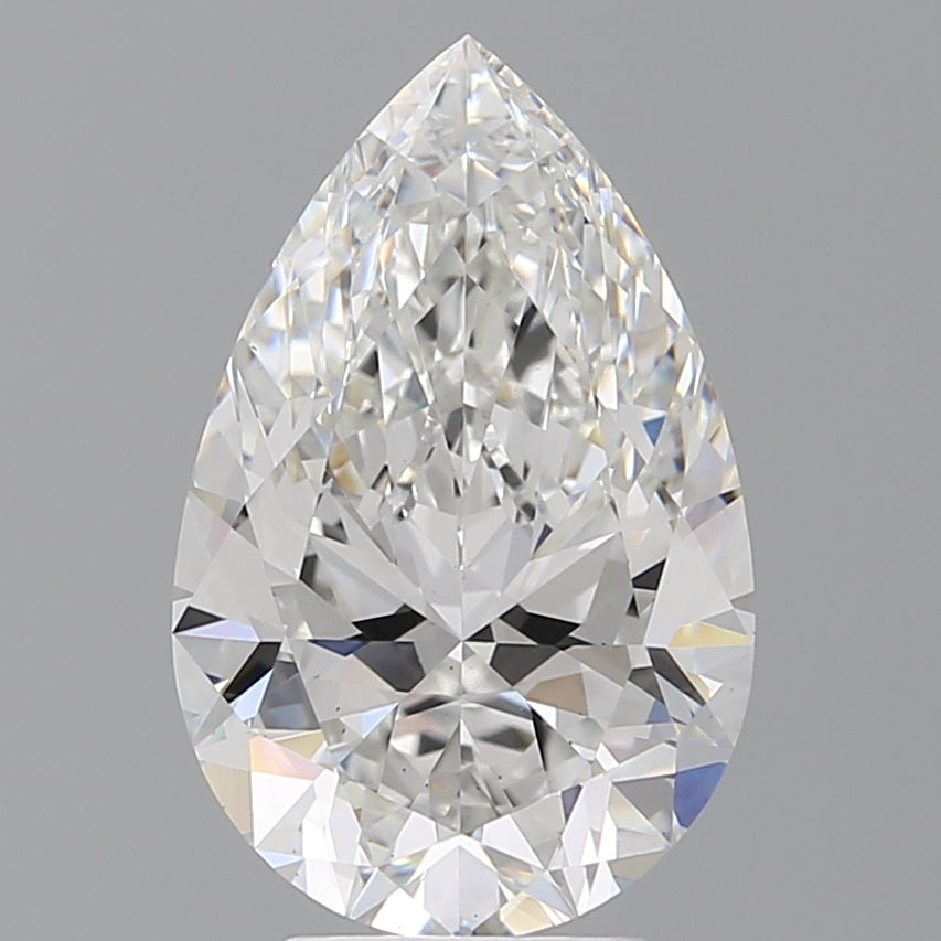 4.56 Carat Pear Shaped, Ideal Cut, E Color, VS2 Clarity, IGI Certified Lab Grown Diamond