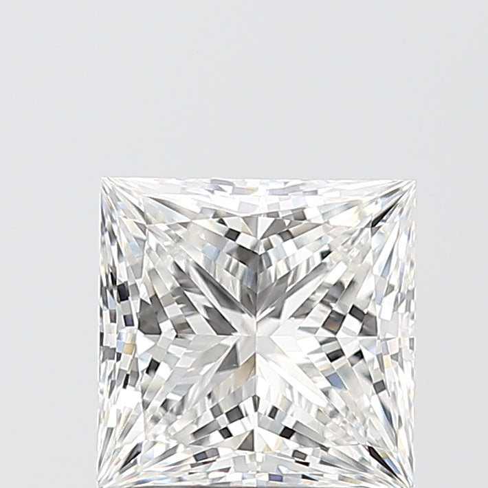 2.03 Carat Princess Shaped, Excellent Cut, E Color, VS1 Clarity, IGI Certified Lab Grown Diamond