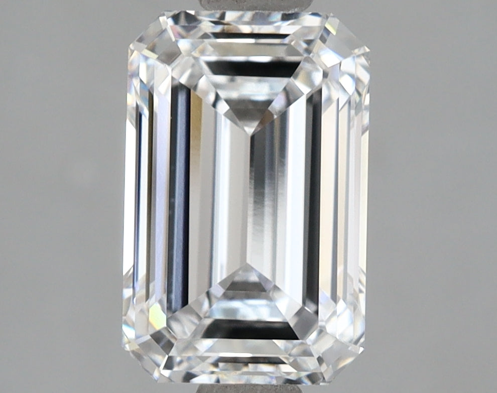 2.57 Carat Emerald Shaped, Ideal Cut, D Color, VVS1 Clarity, IGI Certified Lab Grown Diamond
