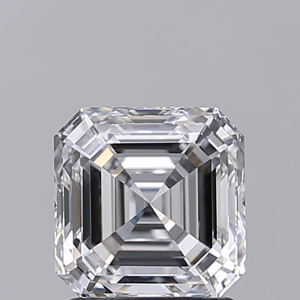 1.52 Carat Asscher Shaped, Ideal Cut, D Color, VS1 Clarity, GIA Certified Lab Grown Diamond