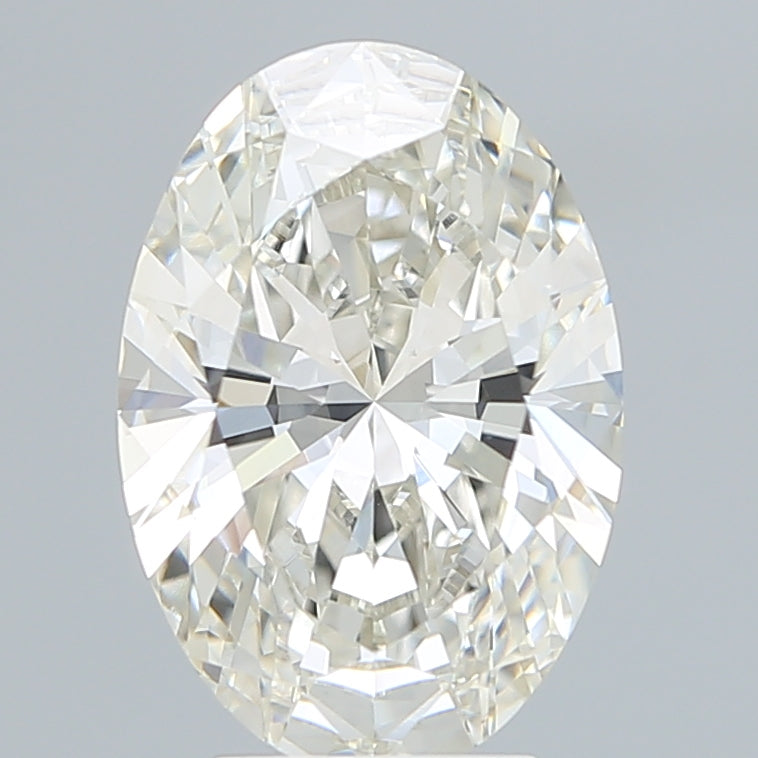 4.04 Carat Oval Shaped, Ideal Cut, H Color, VVS2 Clarity, IGI Certified Lab Grown Diamond